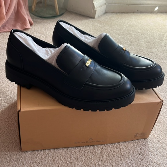 Wydr Studios Sam Lucky Penny Leather Loafers Size 13 - Picture 2 of 6